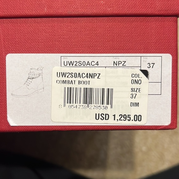 Valentino rock stud leather combat boots - Picture 12 of 12